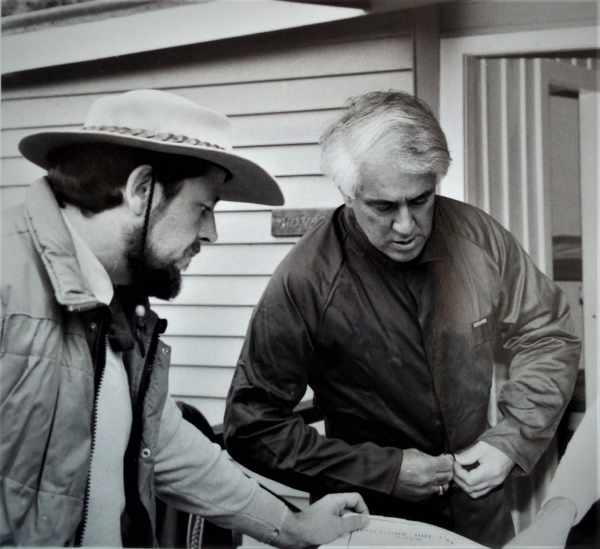 1987 Preparing to show Governor General, Sir Paul Reeves around Honeycomb Hill Cave Oparara, Karamea Credit: Norm Stopforth 