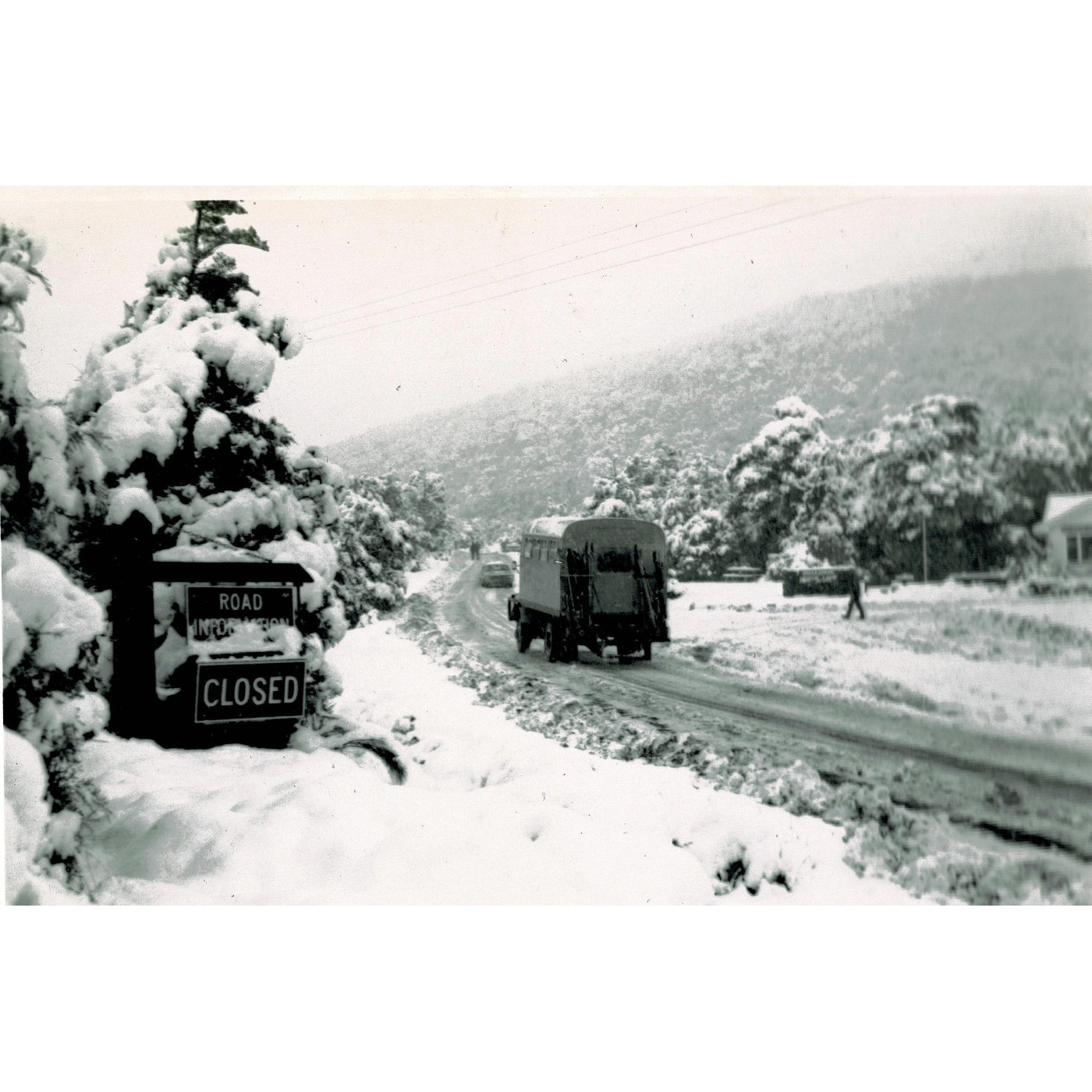 Whakapapa winter 1972 on the Bruce Road
