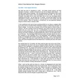 Don Bell from taped interview and Don Bell had an interesting introduction to Arthur's Pass