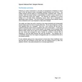 Pat Sheridan comments