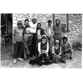 Sagarmatha team photo 1980 with the Clarbrough family