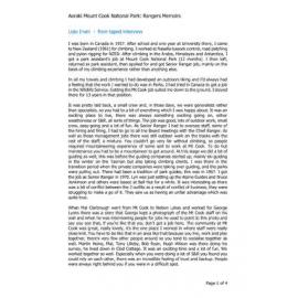 Lisle Irwin - from taped Interview