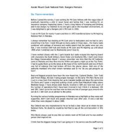 Stu Thorne remembers