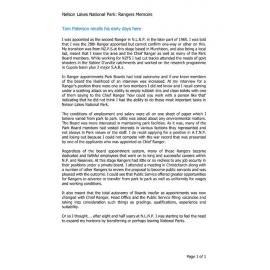 Tom Paterson recalls his early days here