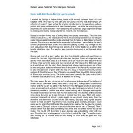 Norm Judd describes a George Lyon's episode