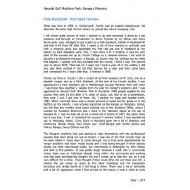 Philip MacDonald - from taped interview