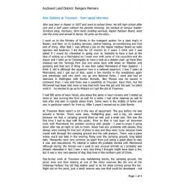 Alex Dobbins at Trounson - from taped interview