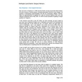 Rex Mossman - from taped interviews and written document