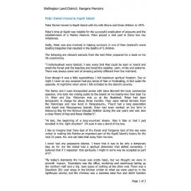 Peter Daniel moved to Kapiti Island