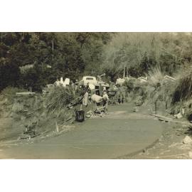 Staff assisted building the new Boat ramp at the Motorcamp - Te Urewera National Park