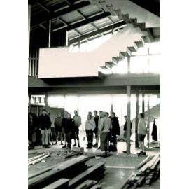 Rangers inspecting the new Franz Josef Visitor centre - 1971