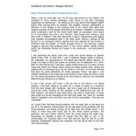 Robin Thomas talks about Stewart Island work