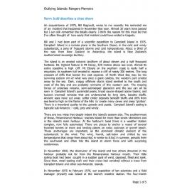 Outlying Islands: Norm Judd describes a close shave