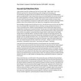 Paul Greens' career in the National Park Service: Hauraki Gulf Maritime Park