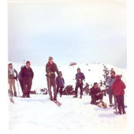 Hut Flat at Iwikau, early 1960s