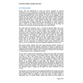 Overseas Projects: John Mazey begins