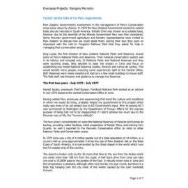 Overseas Projects: Harold Jacobs tells of his Peru experiences