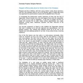 Overseas Projects: Margaret Jefferies talks about her family's time in the Himalayas