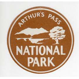 National Park Logo: Arthur's Pass National Park