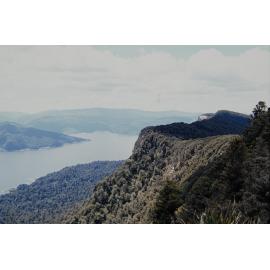 Lake Waikaremoana from Panekiri Bluff: Te Urewera National Park