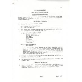 SSC National Parks and Reserves Group Rem & Allowances 1985