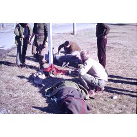 First Aid training, Burnham Military Camp