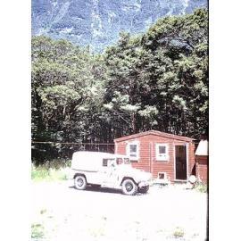Cascade Creek "Tool shed": Fiordland National Park.  