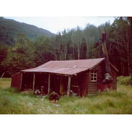 Dredge Hut, Dart Valley, Fiordland national Park,1969