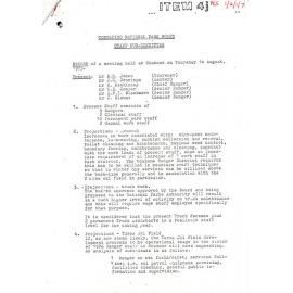 Tongariro NP Board Staff Sub-committee meeting 14 Aug 1975