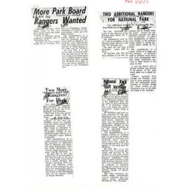 Tongariro Ranger ads media clippings 1965