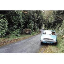 North Egmont entrance sign: Egmont National Park