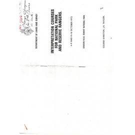 Interpretation Courses for National Parks and Reserves Ranger 