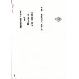 National Parks and Reserves Conference 