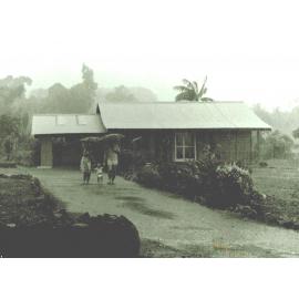 Ranger house at Togitogiga, in the rain