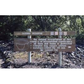 Sign: Hauraki Gulf Maritime Park