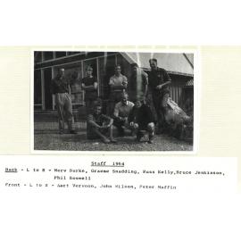 Aoraki Mount Cook staff 1964