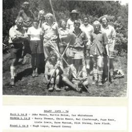 Aoraki Mount Cook staff 1973-74