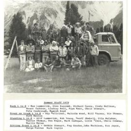 Aoraki Mount Cook Summer Staff 1979