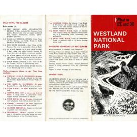 Westland national Park pamphlet 1973