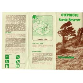 Otepatotu Scenic Reserve: Canterbury Land District