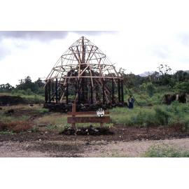 Framing up on the Visitor Centre Fale: Samoa