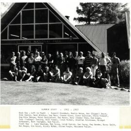 Summer staff: Aoraki Mount Cook National Park, 1982-83