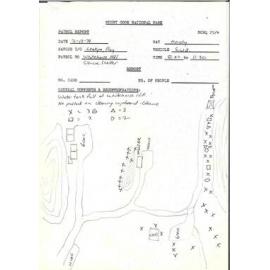 Patrol Report: Aoraki Mount Cook National Park,  1979