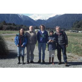 Sue and Alex Miller, Scott Freeman, Edith (left) and Emmett Gonin