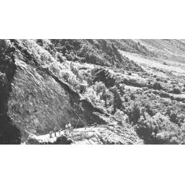 Construction of the Glencoe tanks circa 1958: Aoraki Mount Cook National Park 