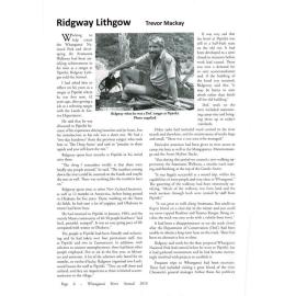 Ridgway Lythgoe article by Trevor Mackay 2018