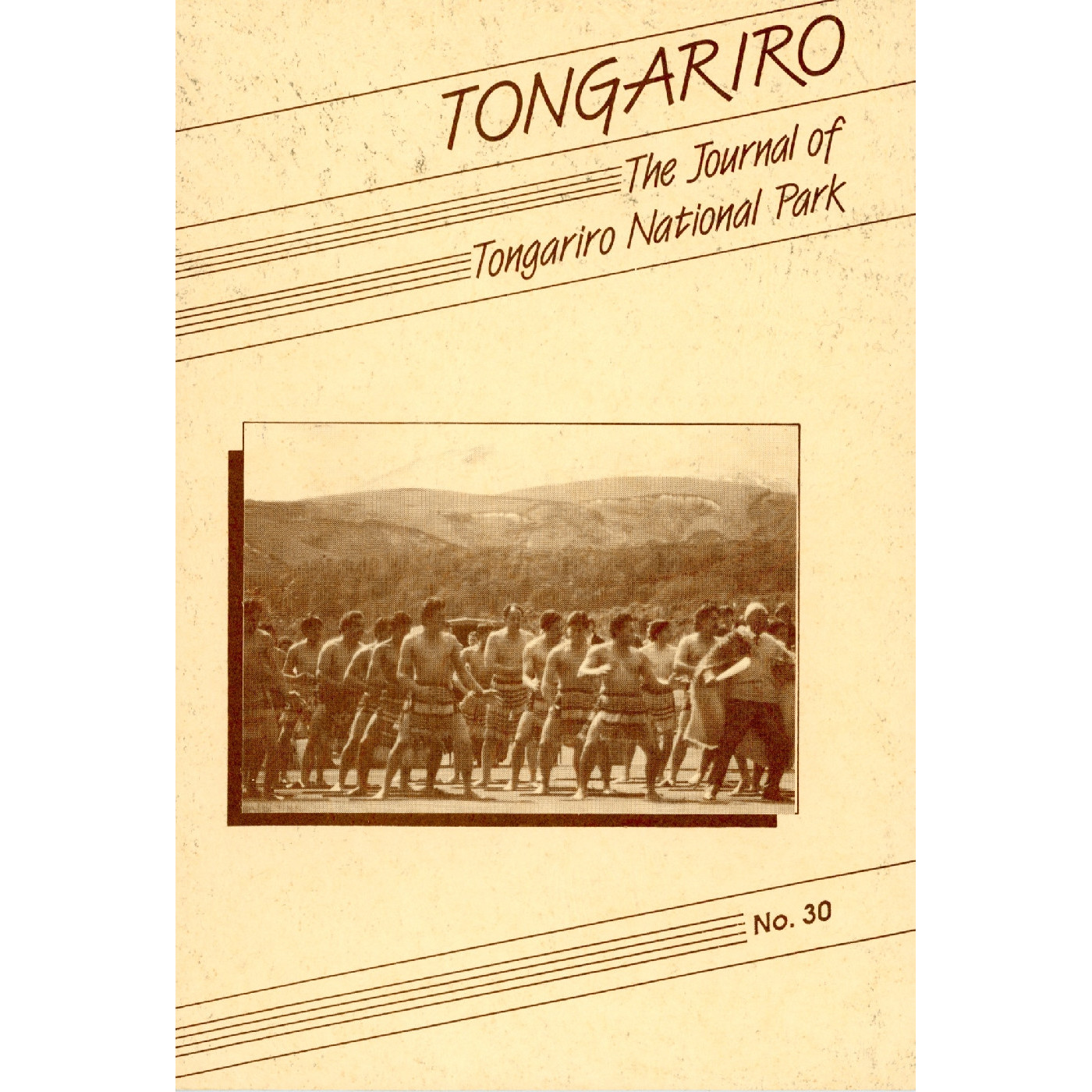 The Journal of the Tongariro National Park No. 30 1987