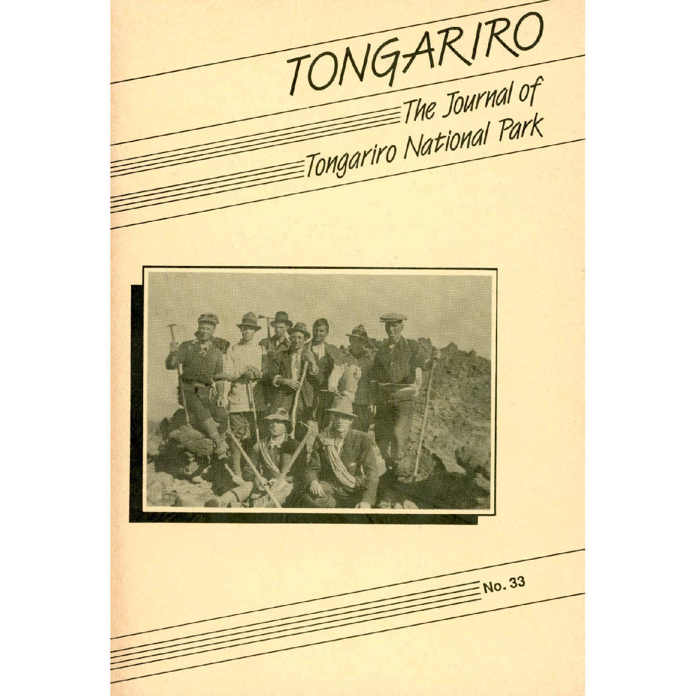 The Journal of the Tongariro National Park No. 33 1987