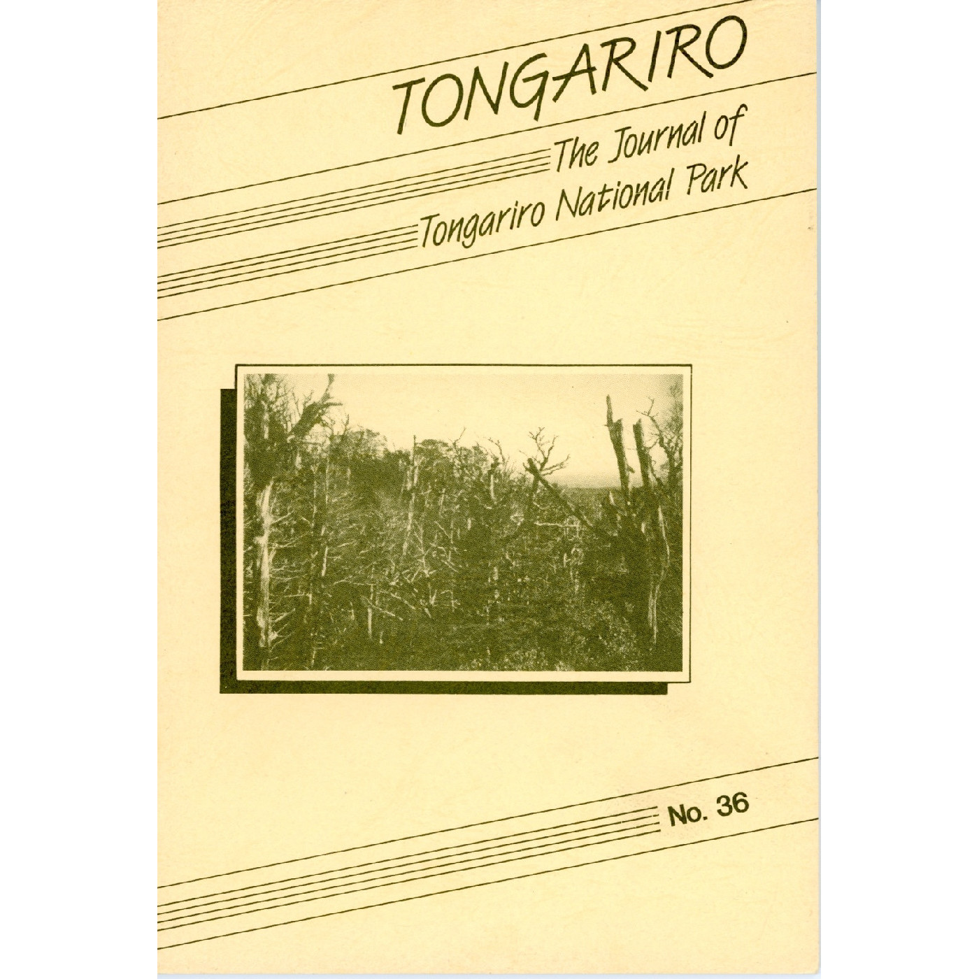 The Journal of the Tongariro National Park No. 36 1987