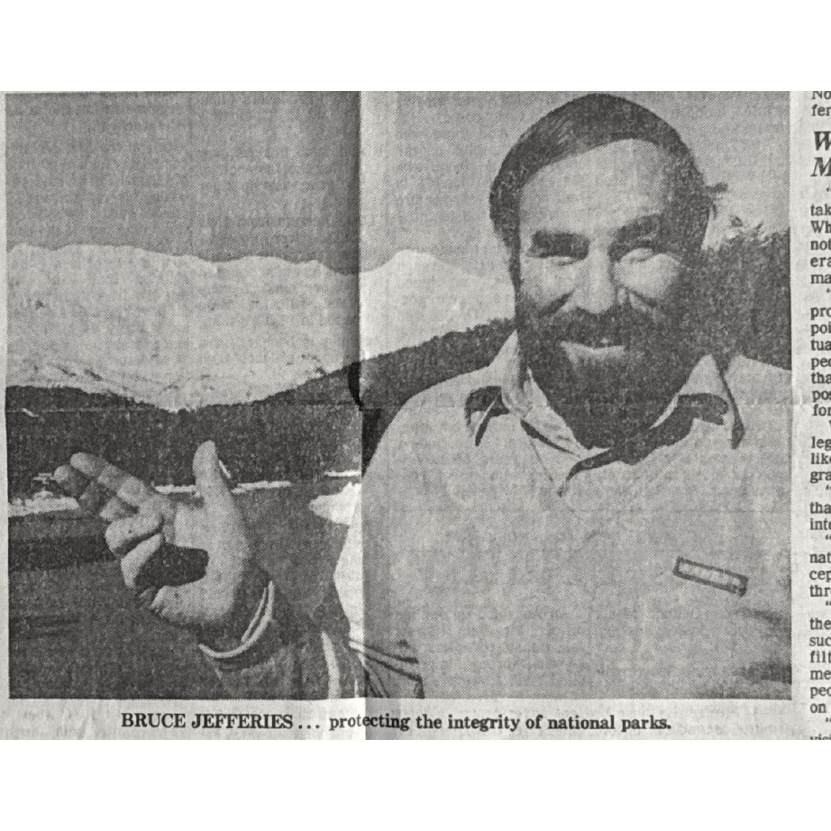 Over-exploitation of National Parks a Danger to Tourism 1986